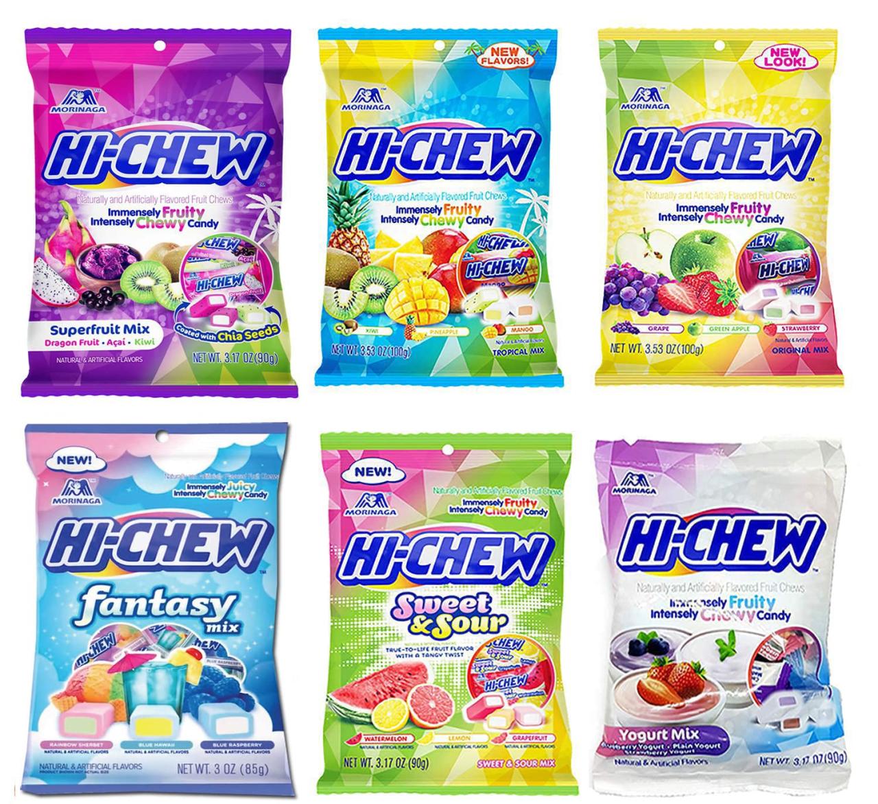 Amazon.Com : Hi Chew Variety Pack - 18 Different Assortment Fruit Flavors  Of Hi-Chew Candies, Chewy Candy, Gift Bundle, Kids, Adult, Senior, College  Student : Grocery & Gourmet Food