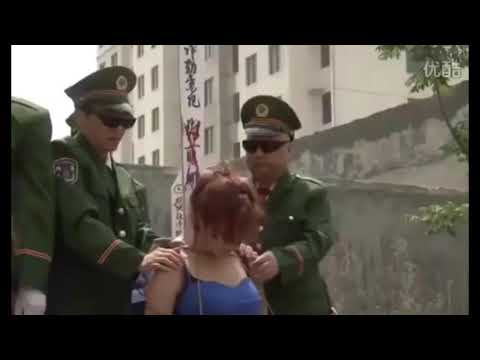 성매매 마약자들 실제 총살하는 장면 중국경찰