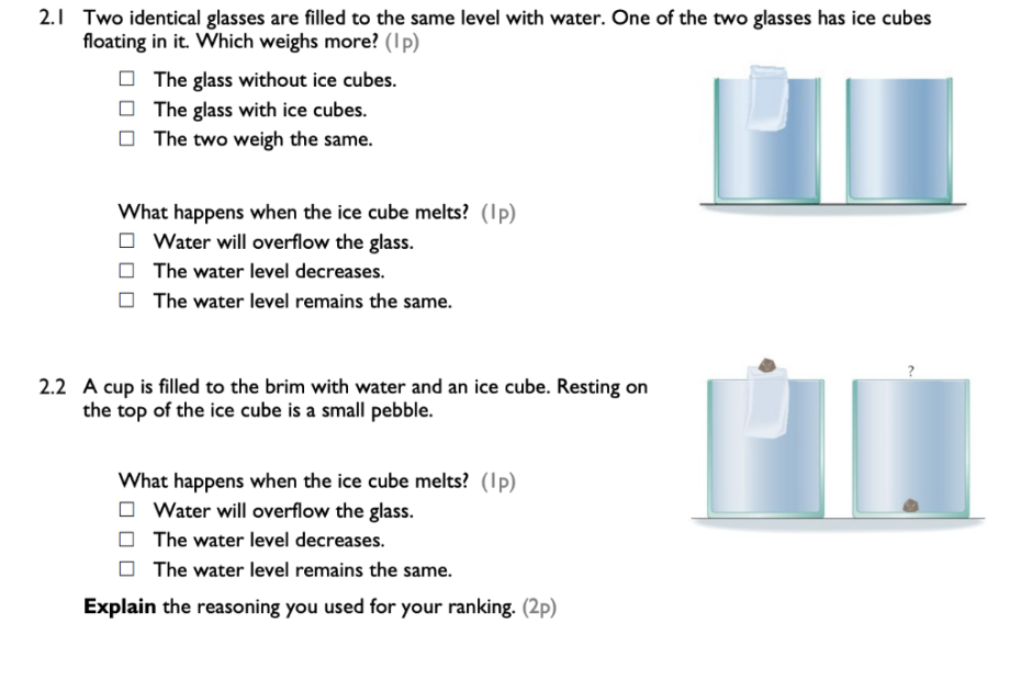 Solved 2. Ice Cubes (5P) 2.1 Two Identical Glasses Are | Chegg.Com
